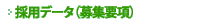 採用データ（募集要項）